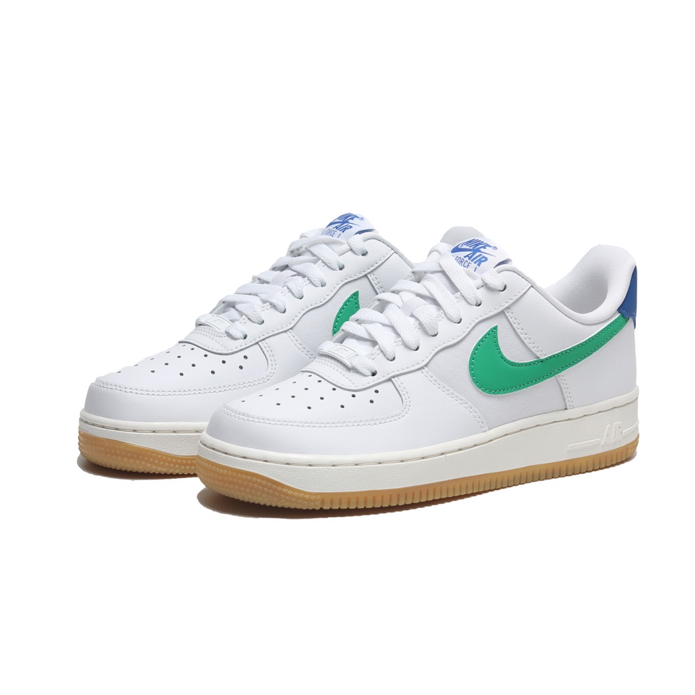 NIKE 休閒鞋 AIR FORCE 1 07 AF1 白藍綠 女 DD8959-110