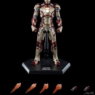 【臺灣出貨】變形金剛玩具THREEZERO 3A MK42 DLX系列鋼鐵俠 合金成品Mark42復仇者聯盟柯博文