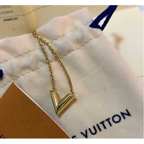 艾琳二手 LV LOUIS VUITTON ESSENTIA V NECKLACE M61083 項鍊 有現貨