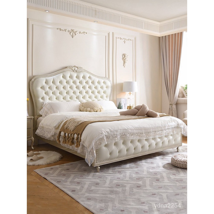 【King&amp;Queen】山姆傢具 大床 雙人床法式輕奢床現代簡約主床架 雙人床架 單人床架 雙人床 高架床 掀床 臥室床