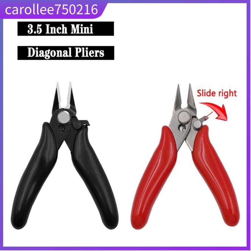 Diagonal Pliers 3.5 Inch Mini Wire Cutter Small Soft Cutting