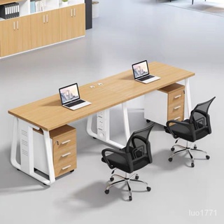 【免運】桌子 職員辦公桌 簡約 現代 4人位 6人位 辦公室 公司工作位 員工屏風桌椅組閤 辦公桌