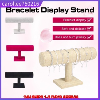 T-Bar Jewelry Display Stand Velvet Bracelet T-Bar Necklace B