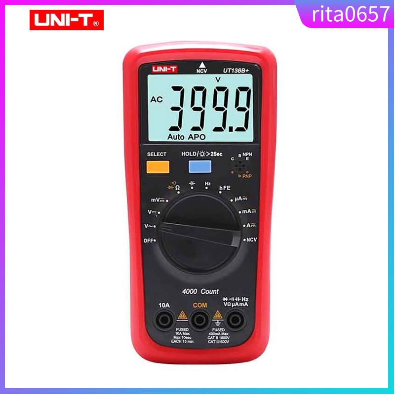 UT136B+ UT136C+ Digital Multimeter 1000V 10A Auto Range Resi