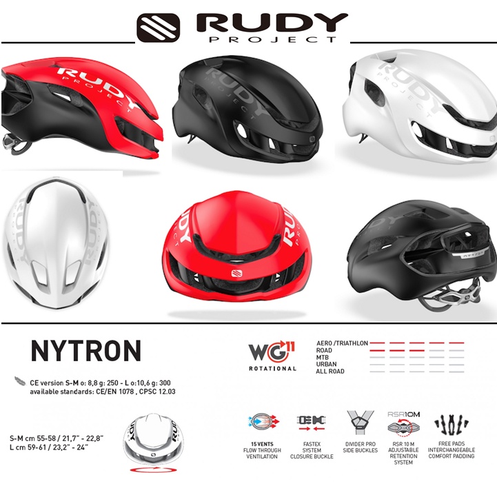 Rudy project Nytron 安全帽 自行車 直排輪 適用