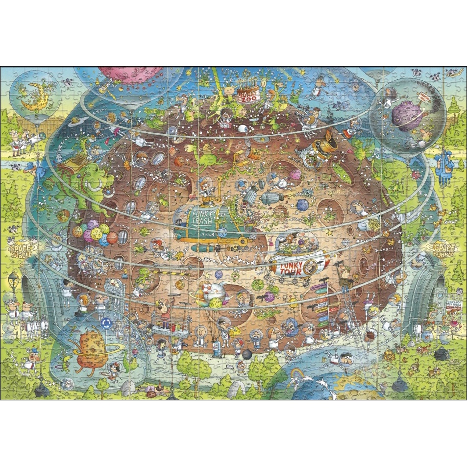 全新現貨正品 德國 Heye 拼圖 Funky Zoo Cosmic Habitat 瘋狂動物園 宇宙棲息地 1000片