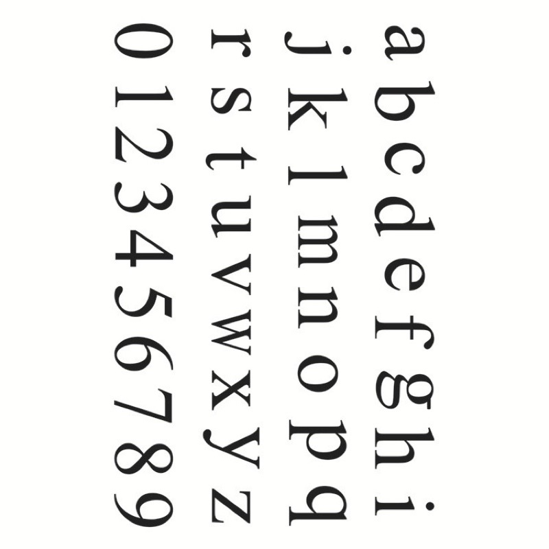 s d 英文字母 小寫 數字 透明印章 水晶印章