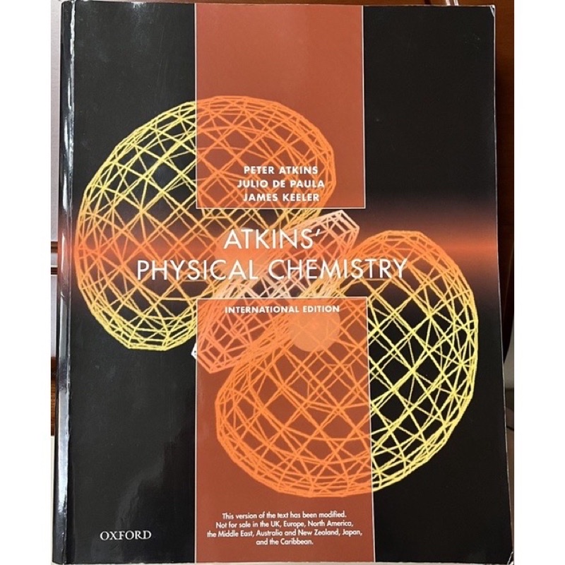 (二手）Atkins’ Physical Chemistry/International Edition/Oxford