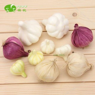 臺灣出貨🥕🥕模擬大蒜模型白皮紫皮泡沫假大蒜頭洋蔥蔬菜兒童玩具農家櫥櫃裝飾不可食用