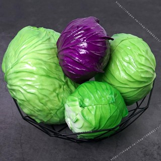 臺灣出貨🥕🥕模擬包菜假假白菜模型蔬菜水果捲心菜紫包菜裝飾道具擺件玩具兒童不可食用