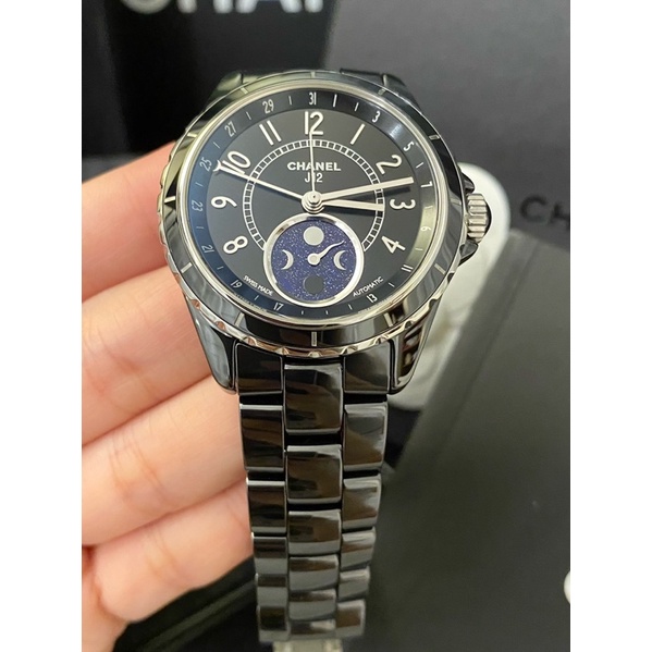 保證專櫃真品 全配 少見特殊款 新款錶扣❤️98成新 附保固 Chanel 香奈兒 J12 38mm 機械錶