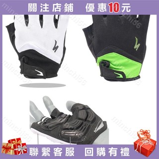 SPECIALIZED公路山地腳踏車騎行手套凝膠短指手套越野摩托車防摔賽車手套機車防護手minchi56