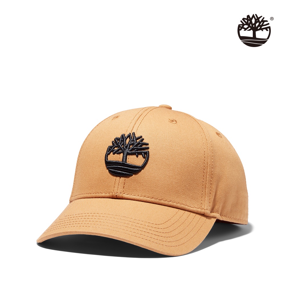 Timberland 中性小麥色3D刺繡大樹Logo棒球帽|A1X2DP57