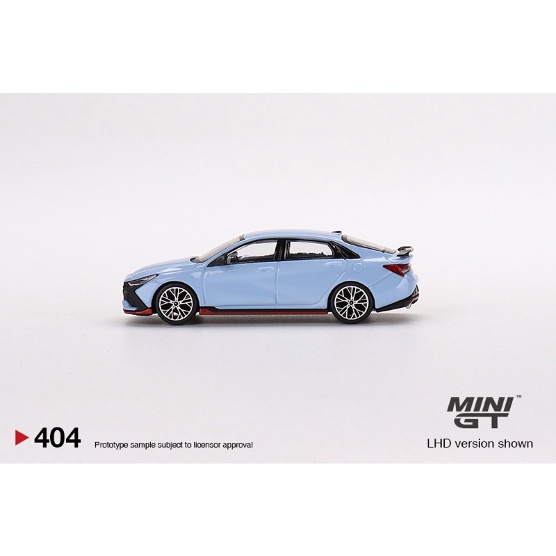 Mini GT 1/64模型車 #404 Hyundai Elantra N Performance Blue