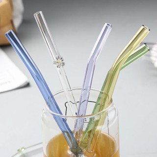 ZERO LIGHT創意玻璃吸管彩色玻璃杯非一次性咖啡可樂高硼矽吸管環保#超商請聊聊我改設定#預購