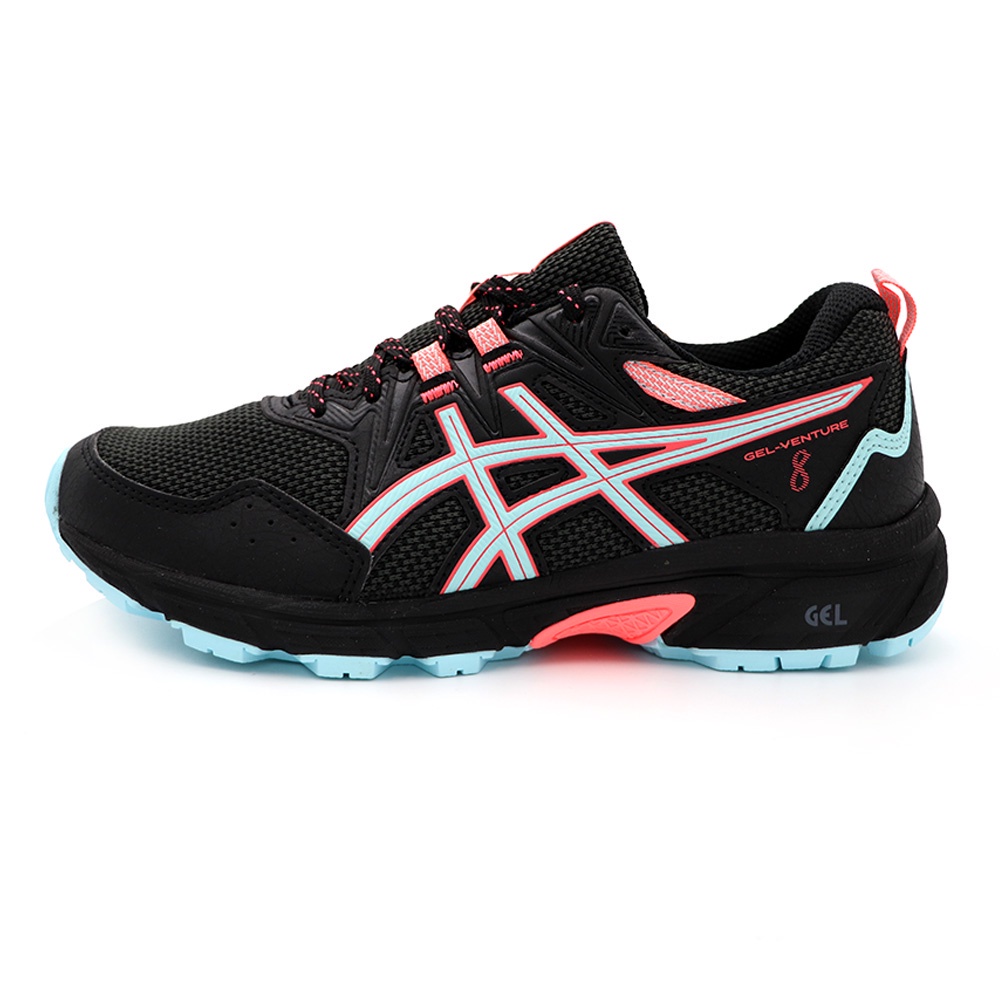 Asics Gel-Venture 8 黑粉 寬楦 輕量 慢跑鞋 女款 NO.J1605【1012A706-008】