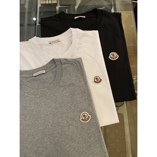 Limit精品✔️Moncler 經典 胸口logo設計 成人款 黑、白、灰 男生 男款 素T短袖T恤上衣