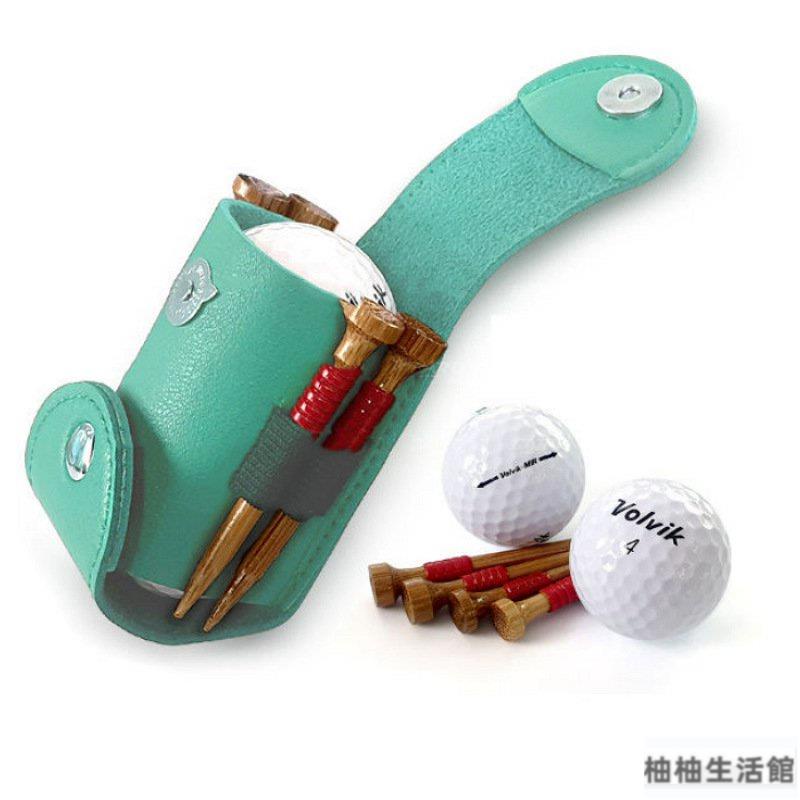 【免運】皮革高爾夫球包 高爾夫腰包 高爾夫小球包 高爾夫球收納袋 golf練習球包 便攜輕便 穿腰帶球包 高爾夫