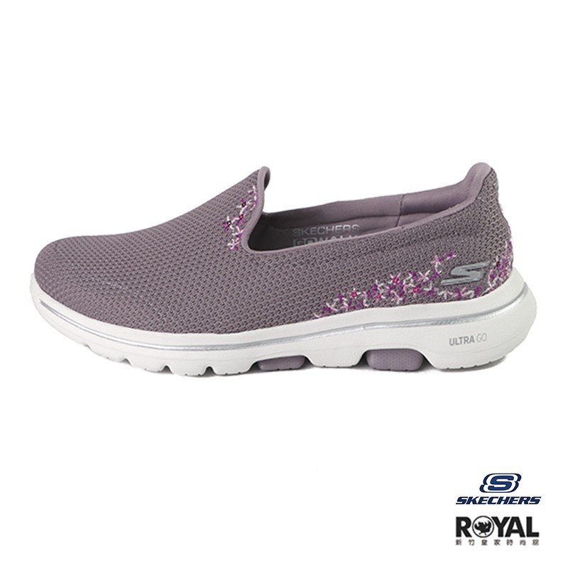 Skechers Go Walk 裸紫色 織布 套入 運動健走鞋 女款 NO.J0355【新竹皇家 52684WNVG】