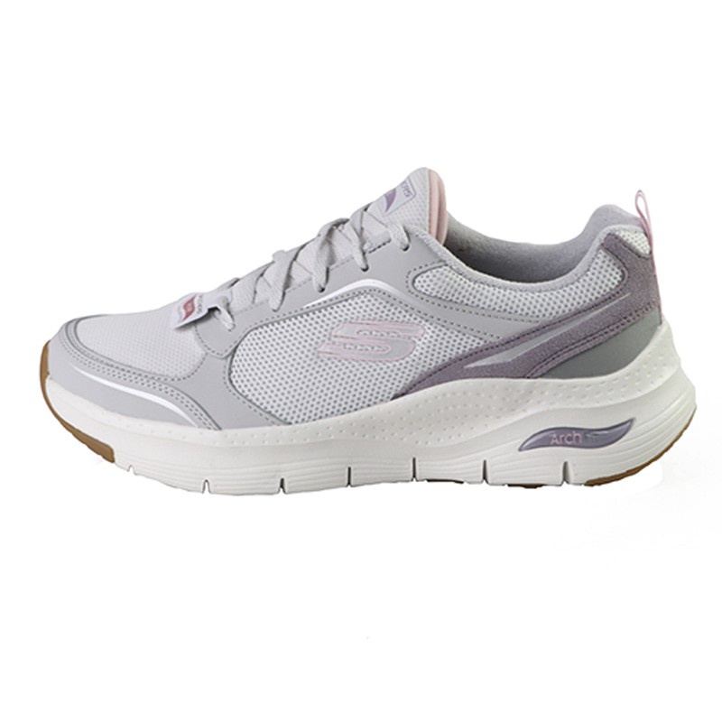 Skechers Arch Fit 灰紫色 網布 休閒運動鞋 女款NO.J0698【新竹皇家 149413LGPR】