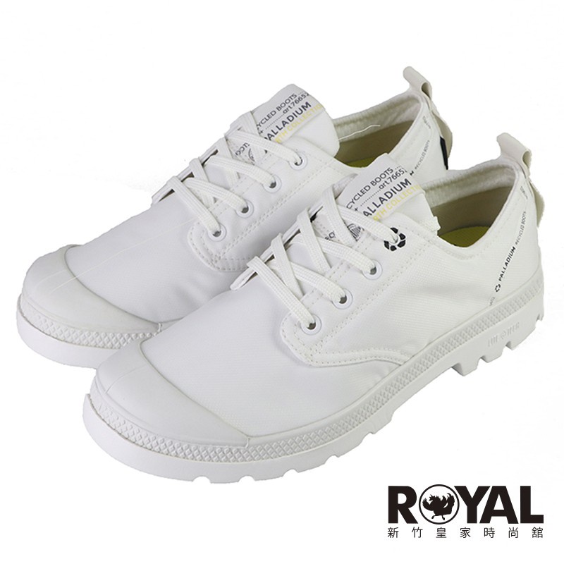 Palladium Ox Lite+Rcycl 白色 尼龍 輕量 休閒鞋 男女款 NO.B3057