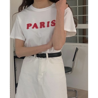巴黎短袖T恤 韓國上衣短袖 上衣 韓國代購 東大門代購