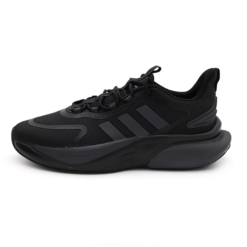 Adidas Alphabounce + 黑色 網布 透氣 舒適 慢跑鞋 男款 B3333【HP6142】