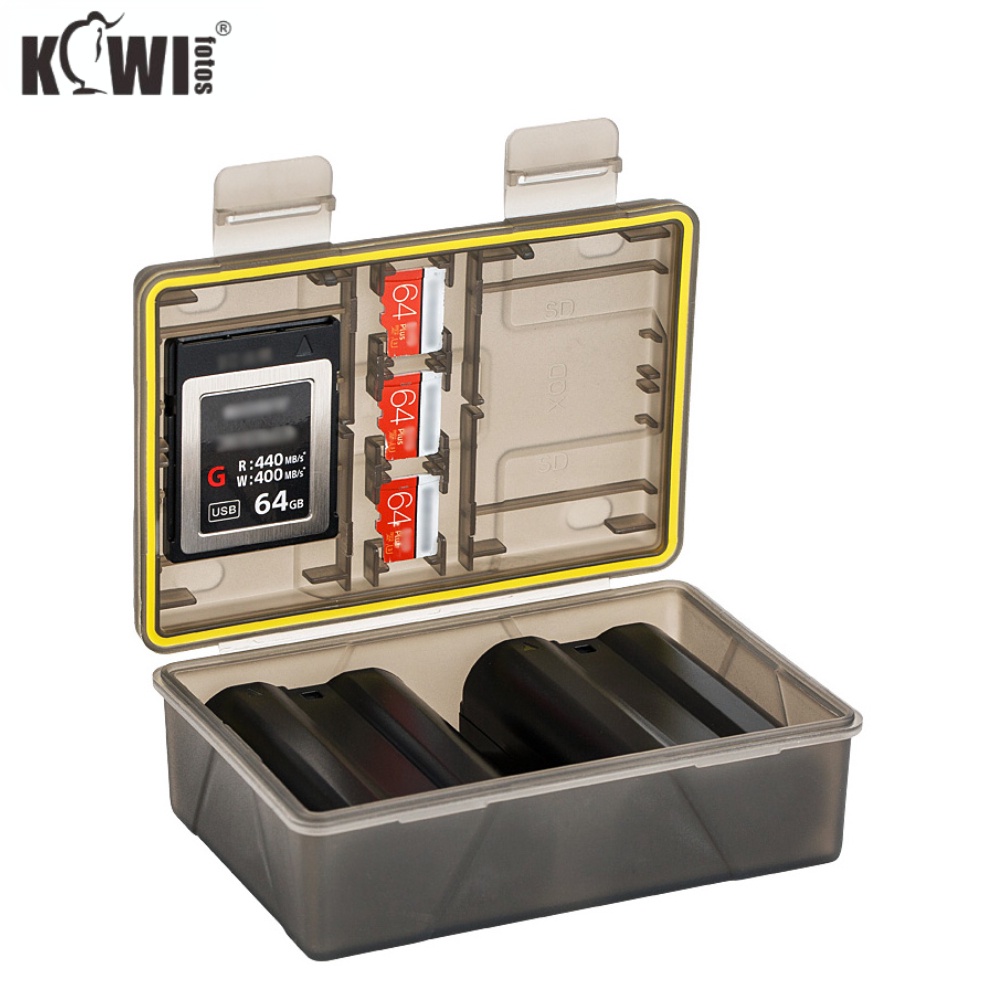 KIWI fotos 相機電池收納盒  NP-FW50 NP-FZ100 NP-W126S LP-E6N 等帶記憶卡槽
