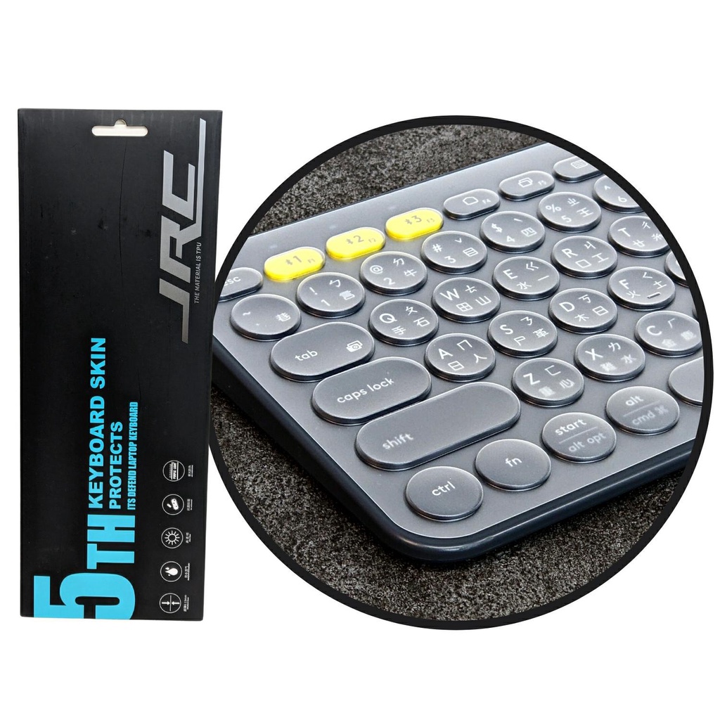 JRC 鍵盤膜 適 羅技 Logitech K380 K380s TPU 0.13mm 超薄高透可水洗 鍵盤套 保護套