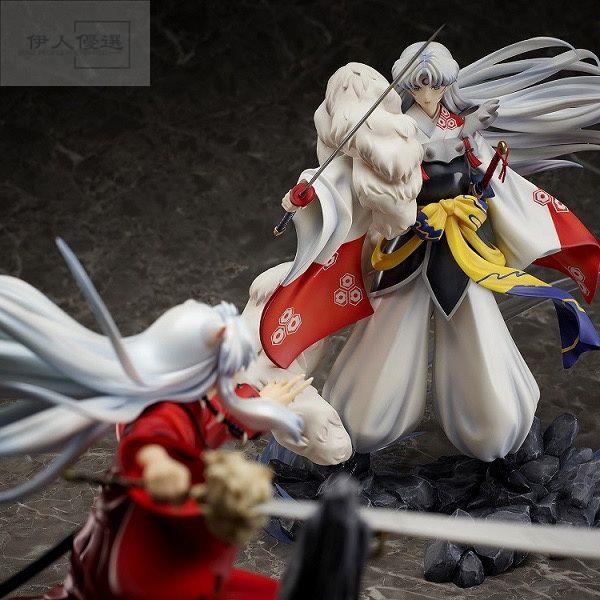 【伊人優選】手辦 動漫周邊 二次元 場景對戰 殺生丸 犬夜叉動漫手辦Q版殺生丸手辦模型公仔 桌面擺件