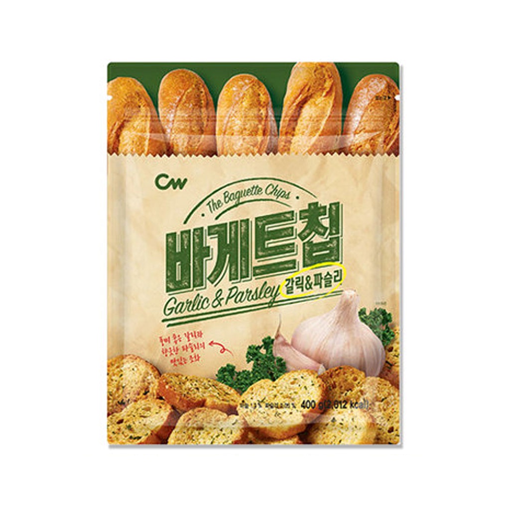 CW Baguette Chips 400g 麵包餅乾 Garlic &amp; Parsley 韓國餅乾