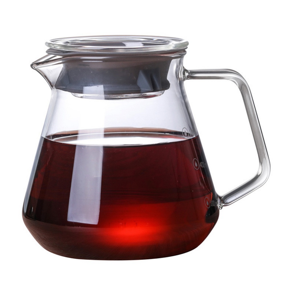 高硼硅耐熱玻璃咖啡壺 手衝咖啡壺分享壺 高硼硅家用分享壺 簡約創意咖啡壺
