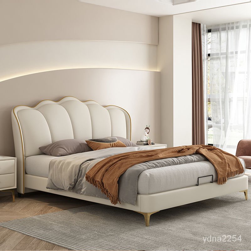 【King&amp;Queen】山姆傢具 大床 雙人床北歐床雙人1.8x2米新款床架 雙人床架 單人床架  高架床 掀床 臥室床