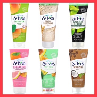 【ST.Ives 聖艾芙】臉部身體去角質 綠茶 燕麥 青檸柑橘 杏桃磨砂膏 玫瑰蘆薈 磨砂膏&面膜 170g【精鑽國際】