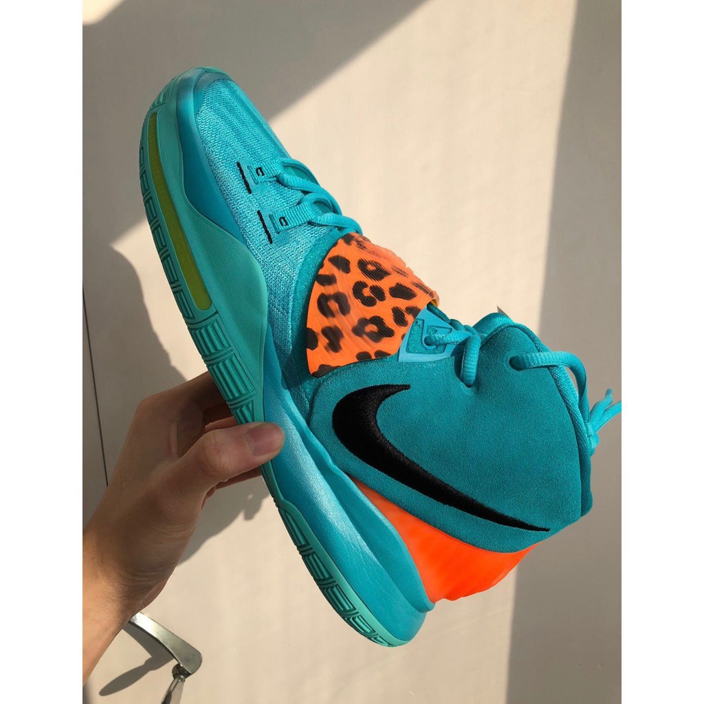 正品Nike Kyrie 6 EP Oracle Aqua 清爽藍 豹紋 男鞋 BQ4631-300