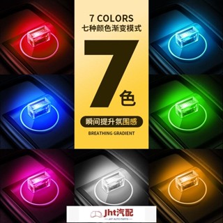 Jht適用於汽車氛圍燈led免改裝USB點煙器氣氛燈車載裝飾燈通用 氛圍燈 汽車氛圍燈 氣氛燈汽車 車內氣氛燈 內飾燈七