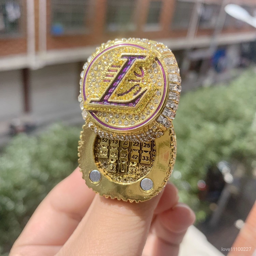 NBA2020年洛杉磯湖人隊詹姆斯總冠軍翻蓋戒指紀念科比定製男指環