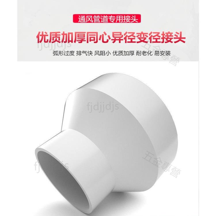 ⚡異徑變徑圈⚡台灣熱賣 ABS變徑大小頭管道PVC異徑內接頭PE新瑞管鋁箔瑞管同心油煙變徑圈