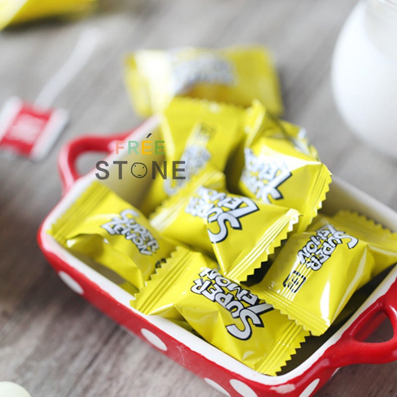 熱賣款 日本進口零食諾貝爾Nobel尖叫爆酸Super超酸檸檬糖lemon涂層糖果