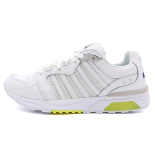 K-swiss Si-18 白黃 皮質 網布 多材質混搭 休閒運動鞋 男款 NO.B3002【07920-193】