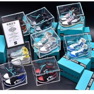 迷你鞋牆 球鞋 模型 鞋盒 1/6球鞋 NIKE AJ ADIDAS 男生禮物 迷你aj球鞋 鑰匙扣掛件創意 生日禮物