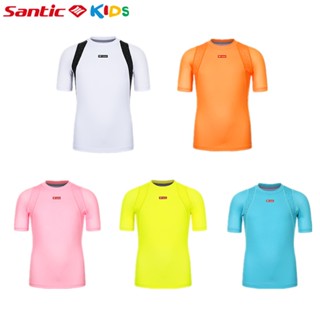 santic 森地客 兒童騎行服 專業平衡車運動速乾短袖上衣男女童 1et02011