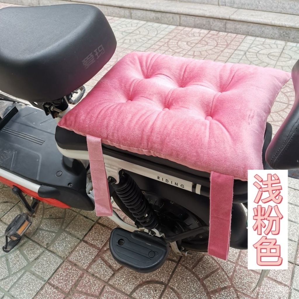 【優選精品】電動自行車後座軟坐墊加厚兒童椅墊四季軟墊子通用型長方形墊子ins日韓風 GGPO