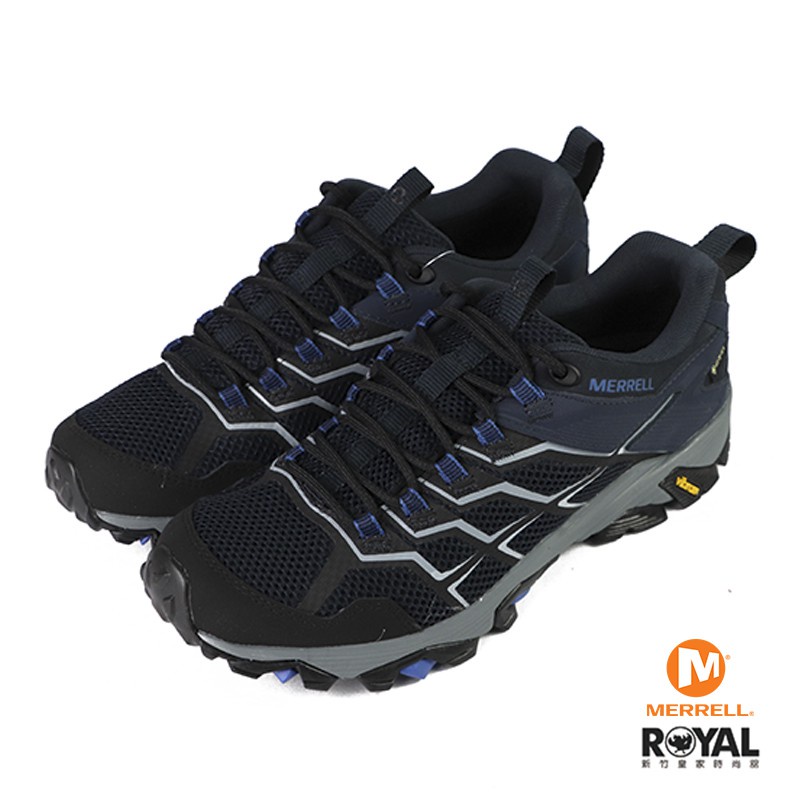 Merrell Moab Fst 2 Gtx 深藍色 網布 黃金大底 健行用運動鞋 男款 NO.B1318【新竹皇家】