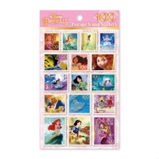 迪士尼Disney 燙金郵票貼紙-公主系列 墊腳石購物網