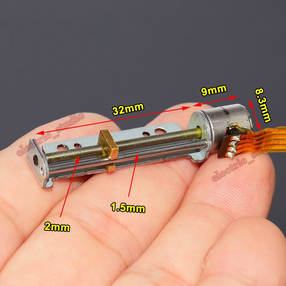 精密微型2相4線8mm絲桿步進電機直線伸縮金屬推桿螺母滑塊馬達