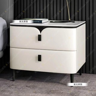 【凱元家居】 KaiYuan Furniture實木床頭櫃臥室家用2023新款巖板松木床頭櫃小型簡約現代輕奢櫃子