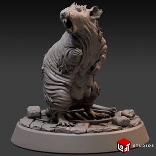 愛玩創意工作室~LOOT工作室~Balding Giant Rat~3D列印 戰棋