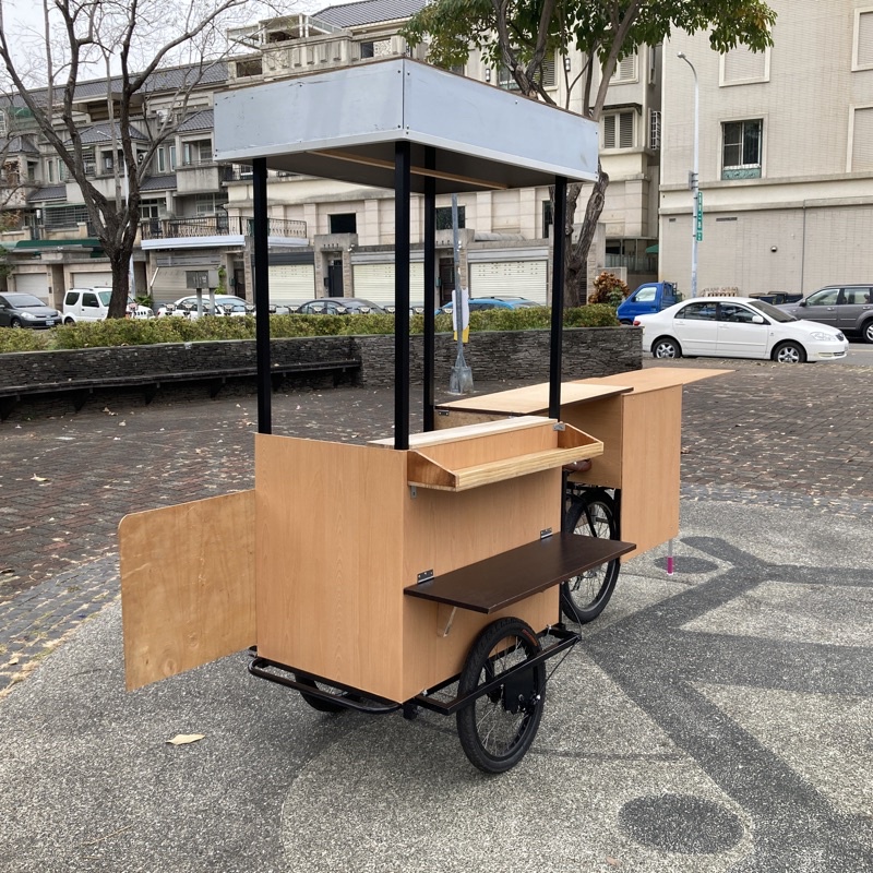 攤車市集商場文創三輪咖啡餐車日式雜貨風工業風餐車設計蔥抓餅油飯糰行動早餐車蛋餅機車攜帶攤車胖卡通脆皮雞蛋糕紅豆餅碳烤爐