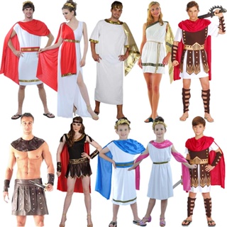 現貨萬聖節cosplay男女親子古羅馬武士服裝年會表演貴族希臘王子衣服
